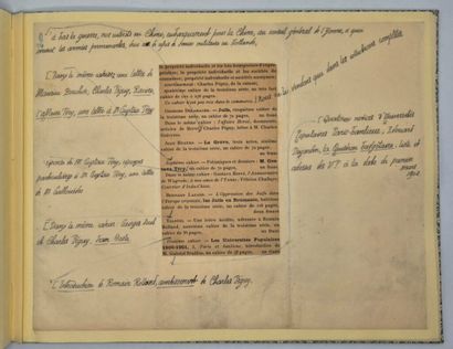 PÉGUY, Charles. Epreuve corrigée : Cahiers...