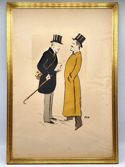 SEM, Georges Goursat dit. Lithographie en...
