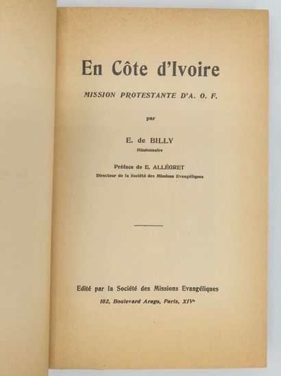 [CÔTE D'IVOIRE - EVANGELISATION]BILLY, Edmond...
