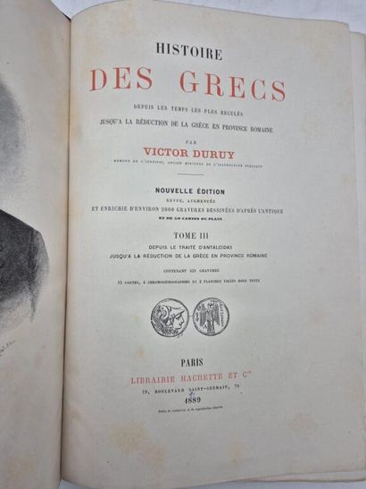 DURUY, Victor. Histoire des Grecs depuis...