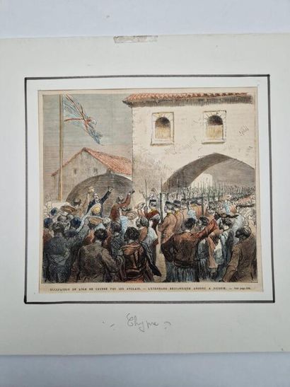 [CHYPRE]. Ensemble de 16 gravures en couleurs...