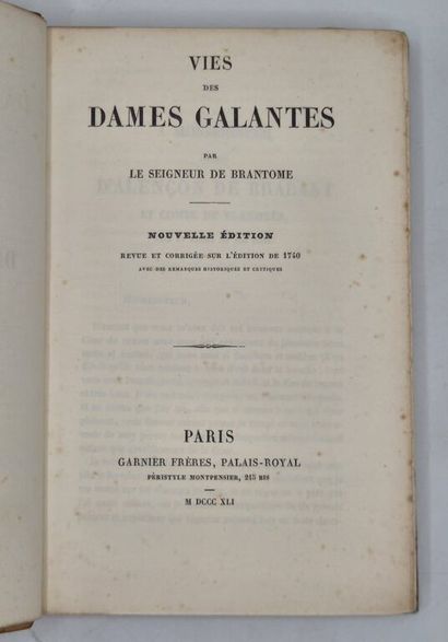 [CURIOSA]. Réunion de trois titres : Aventures...