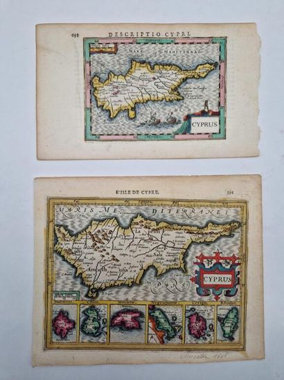 [CHYPRE]. Deux cartes du XVIIe siècle en...