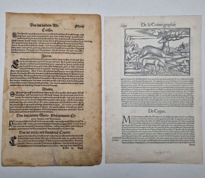 [CHYPRE]. Deux cartes de l'île par Sebastian...