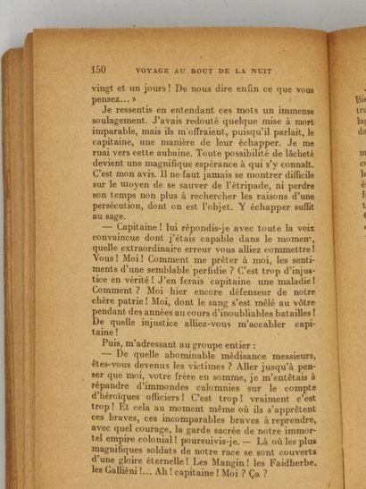 CÉLINE, Louis-Ferdinand. Voyage au bout de...