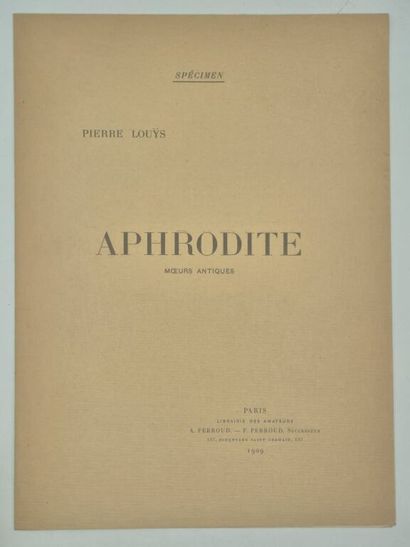LOUŸS, Pierre et COLLIN, Raphaël. Aphrodite....