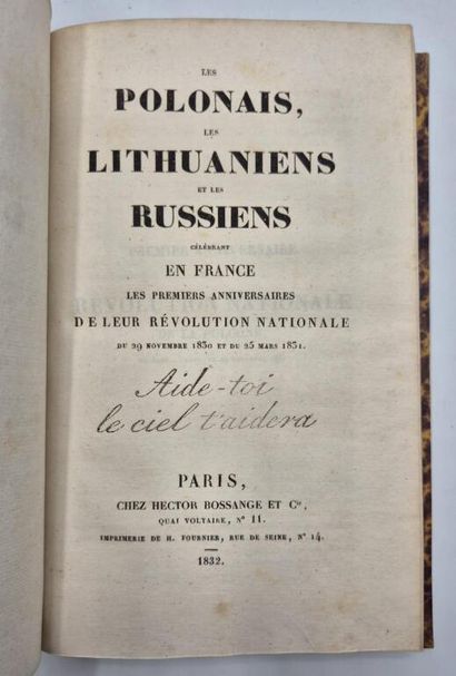 [MONARCHIE DE JUILLET]. Mélanges politiques.

In-8,...