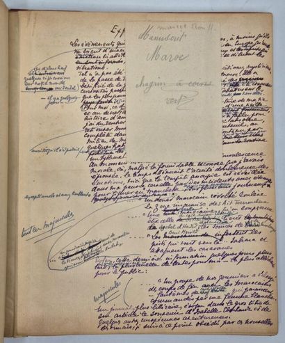 ROUFF, Marcel. Manuscrit autographe d'un...