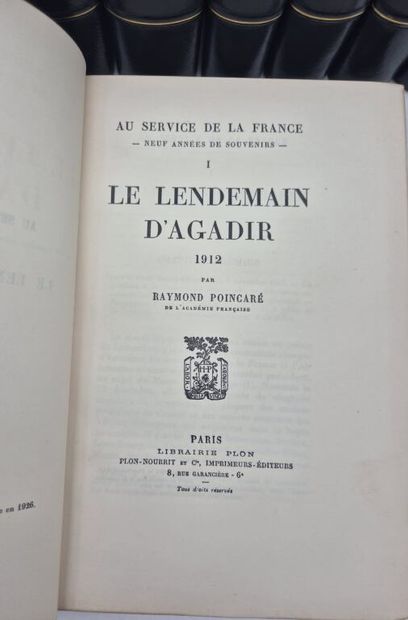 POINCARÉ, Raymond. Au service de la France....