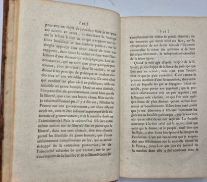 [REVOLUTION]BURKE, Edmund. Réflexions sur...
