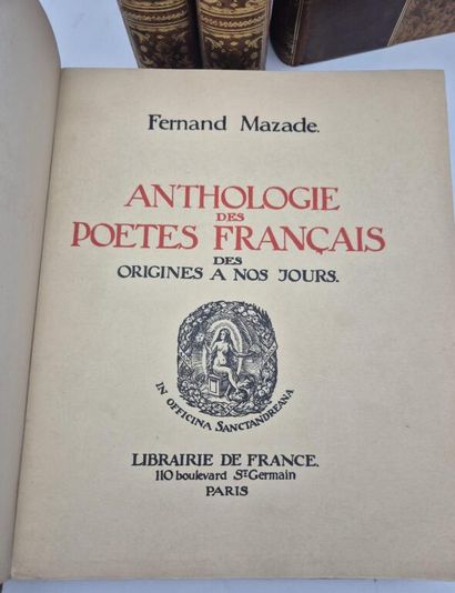 MAZADE, Fernand. Anthologie des poètes français...