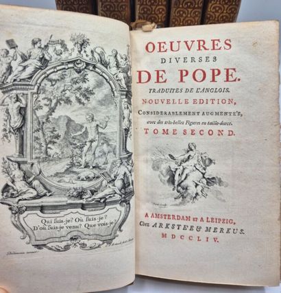 POPE, Alexandre. Oeuvres diverses [...] traduites...
