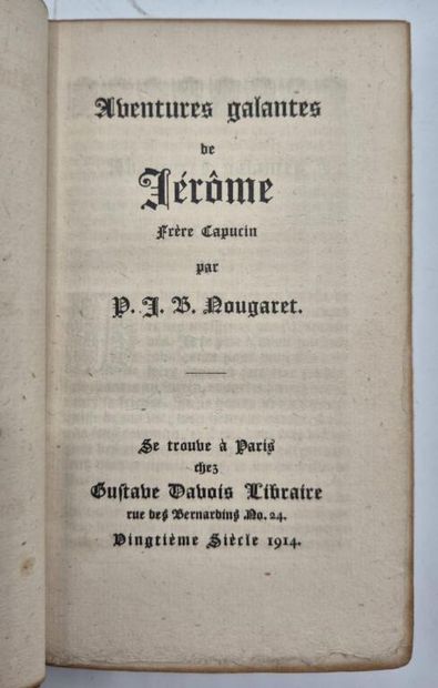 [CURIOSA]. Réunion de trois titres : Aventures...