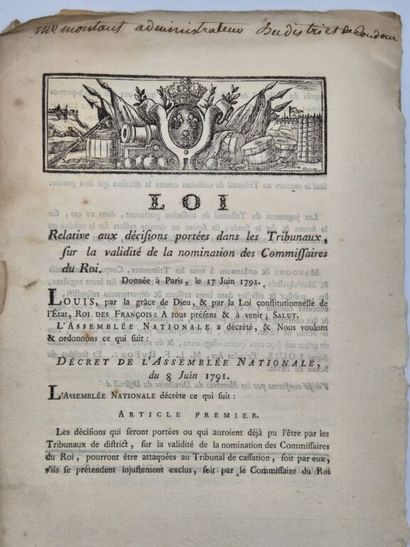 [REVOLUTION -MARIBON DE MONTAUT]. 29 lois...