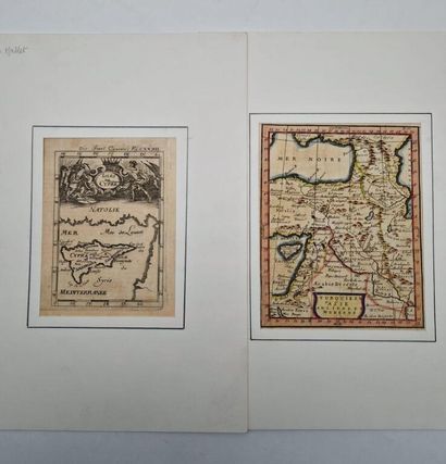 [CHYPRE - PROCHE ORIENT]. Deux cartes du...