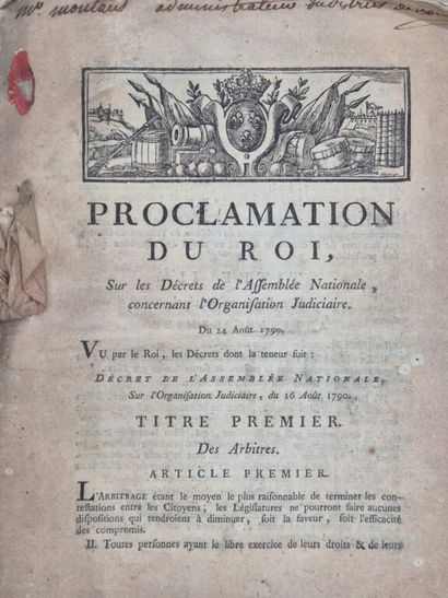 [REVOLUTION -MARIBON DE MONTAUT]. 29 lois...