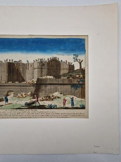 [REVOLUTION - PARIS]. Démolition de la Bastille...