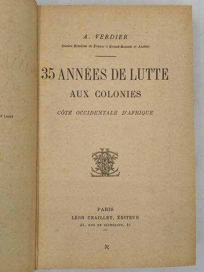 [CÔTE D'iVOIRE] VERDIER, Arthur. 35 années...