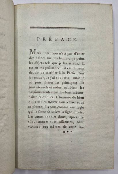 [REVOLUTION]RIOUFFE, Honoré-Jean. Mémoires...