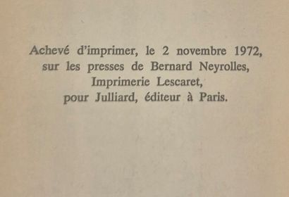 PEREC, Georges. Les Revenentes.

Paris, Julliard...