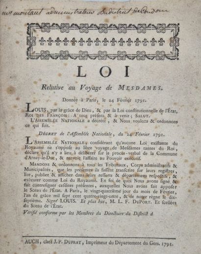 [REVOLUTION -MARIBON DE MONTAUT]. 29 lois...