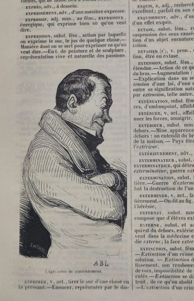 [DAUMIER]. Vocabulaire des enfants, dictionnaire...