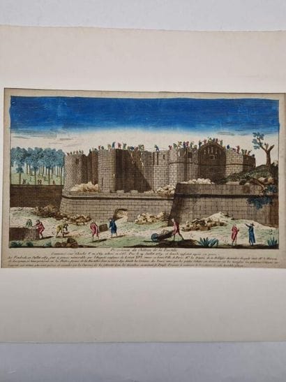 [REVOLUTION - PARIS]. Démolition de la Bastille...