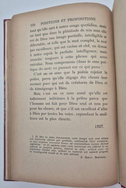CLAUDEL, Paul. Réflexions et propositions...