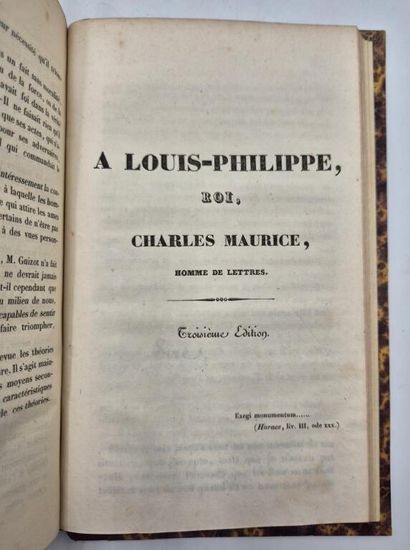 [MONARCHIE DE JUILLET]. Mélanges politiques.

In-8,...