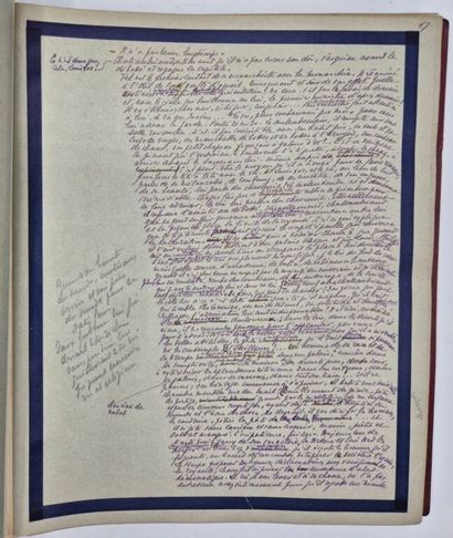 ROUFF, Marcel. Manuscrit autographe : 