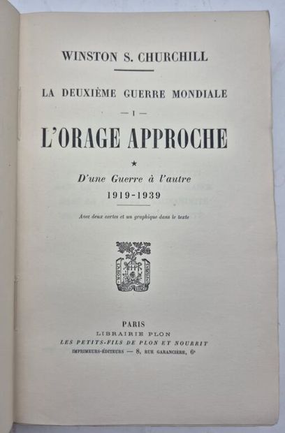 CHURCHILL, Winston. La Deuxième Guerre mondiale.

Les...