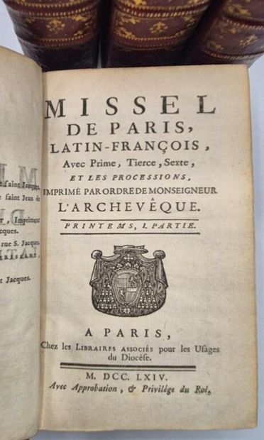 [RELIURE]. Missel de Paris, latin-françois,...