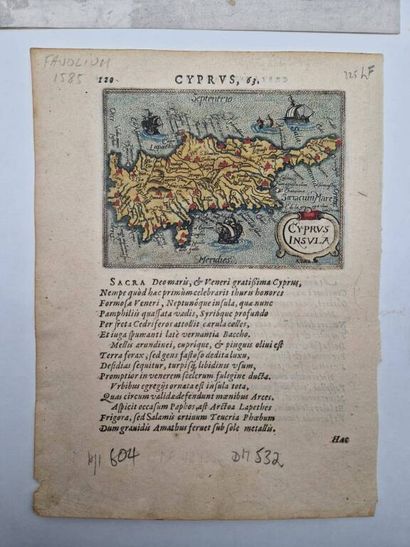 [CHYPRE]. Réunion de cartes de la Renaissance...