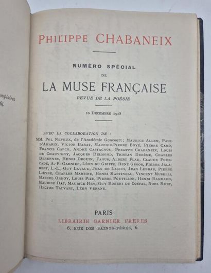 [CHABANEIX]. Philippe Chabaneix. Numéro spécial...