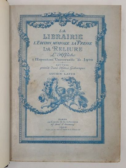 [PARIS - EXPOSITION UNIVERSELLE]. La Librairie,...