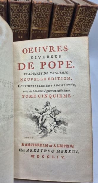 POPE, Alexandre. Oeuvres diverses [...] traduites...