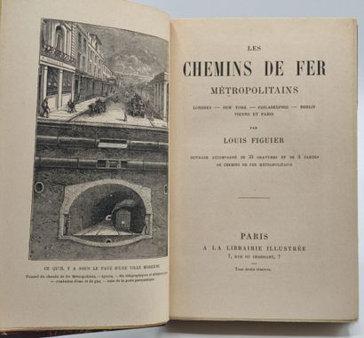[CHEMINS DE FER]FIGUIER, Louis. Les Chemins...