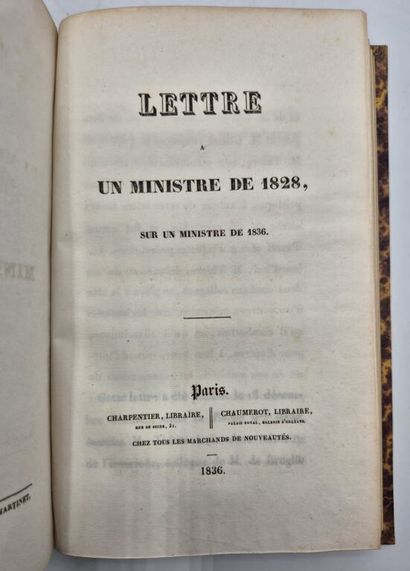 [MONARCHIE DE JUILLET]. Mélanges politiques.

In-8,...