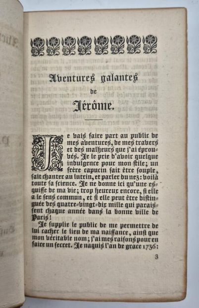 [CURIOSA]. Réunion de trois titres : Aventures...