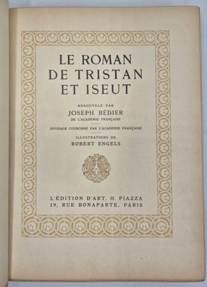ENGELS, Robert et BÉDIER, Joseph. Le Roman...