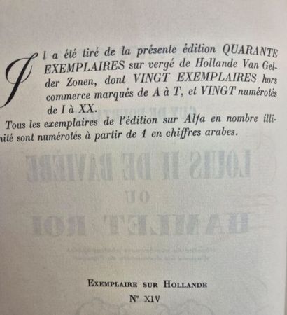 POURTALÈS, Guy. Louis II de Bavière ou Hamlet-Roi.

Paris,...