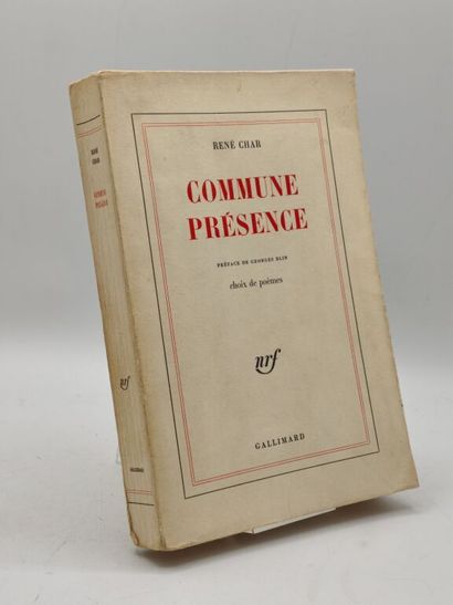 CHAR, René. Commune présence.

Paris, Gallimard,...