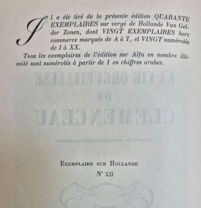 [CLEMENCEAU]SUAREZ, Georges. La Vie orgueilleuse...