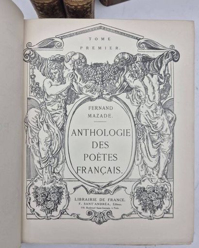 MAZADE, Fernand. Anthologie des poètes français...