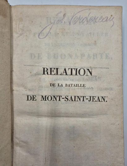 [NAPOLEON]. Recueil relatif à Napoléon Bonaparte...