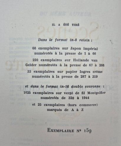 DUHAMEL, Georges. Scènes de la vie future.

Edition...
