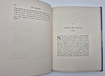 [EGYPTE]MAETERLINCK, Maurice et COURNAULT,...