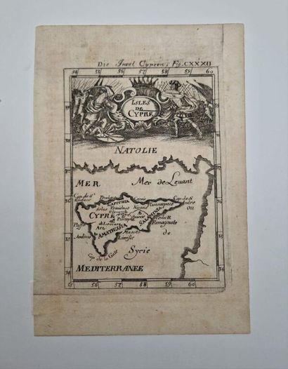 [CHYPRE - PROCHE ORIENT]. Deux cartes du...