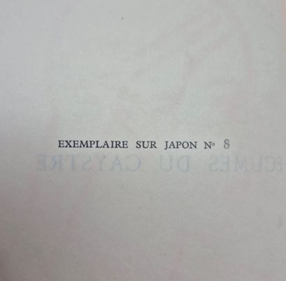 CHARPENTIER, Henry. Ecumes du Caÿstre.

Exemplaire...