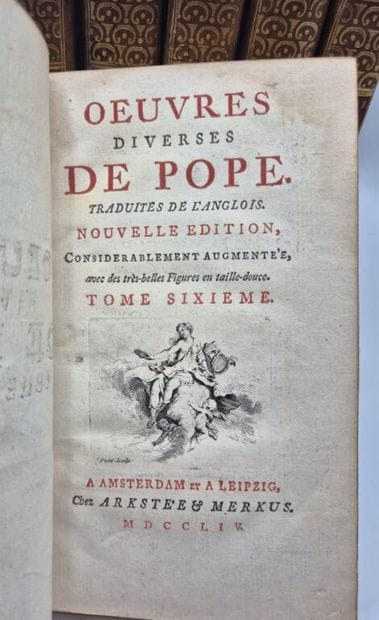 POPE, Alexandre. Oeuvres diverses [...] traduites...
